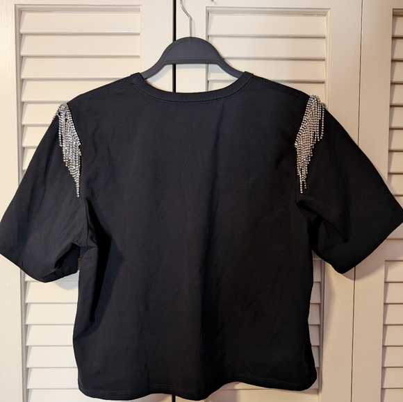 Veronica Beard Rumia rhinestone Tee Size Small - Picture 8 of 8